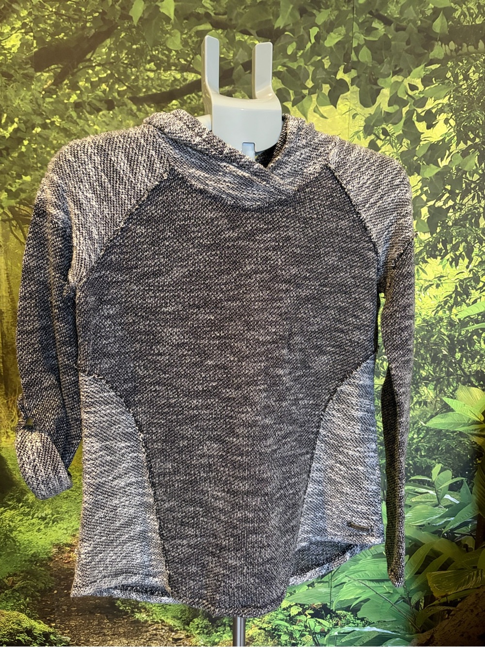 Calvin Klein Heathered Gray Cowl Neck Sweater
